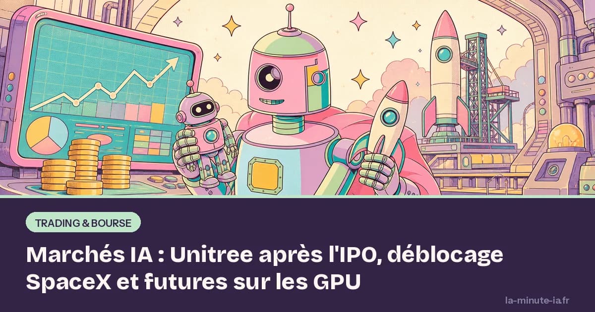 Marchés IA : Unitree après l'IPO, déblocage SpaceX et futures sur les GPU