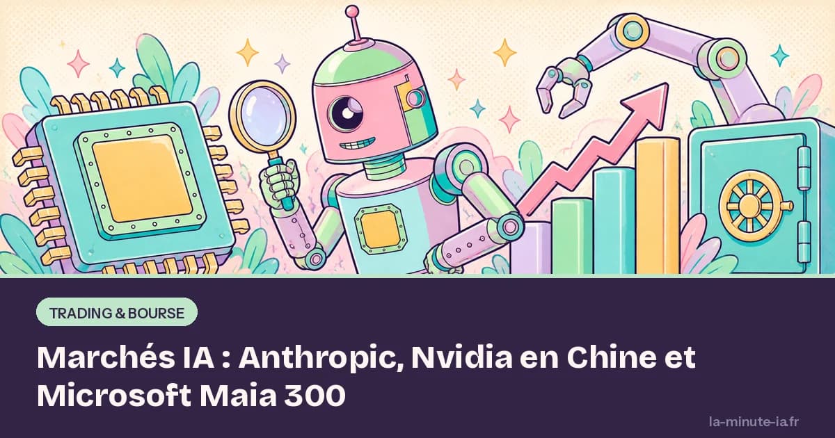 Marchés IA : Anthropic, Nvidia en Chine et Microsoft Maia 300