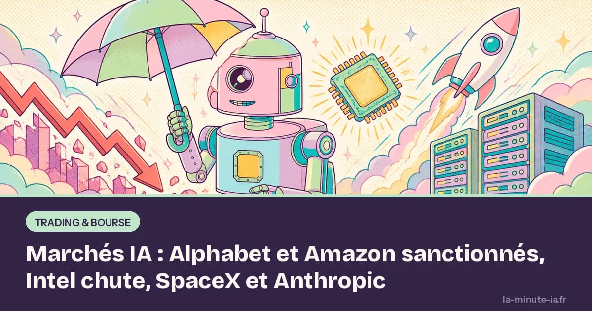 Marchés IA : Alphabet et Amazon sanctionnés, Intel chute, SpaceX et Anthropic