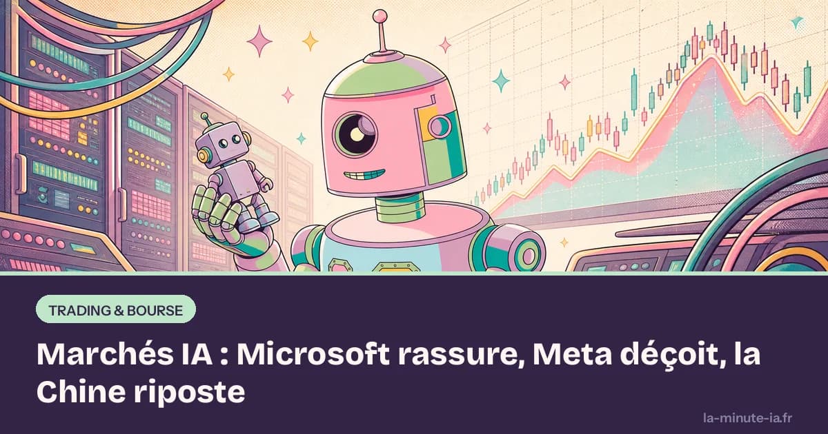 Marchés IA : Microsoft rassure, Meta déçoit, la Chine riposte