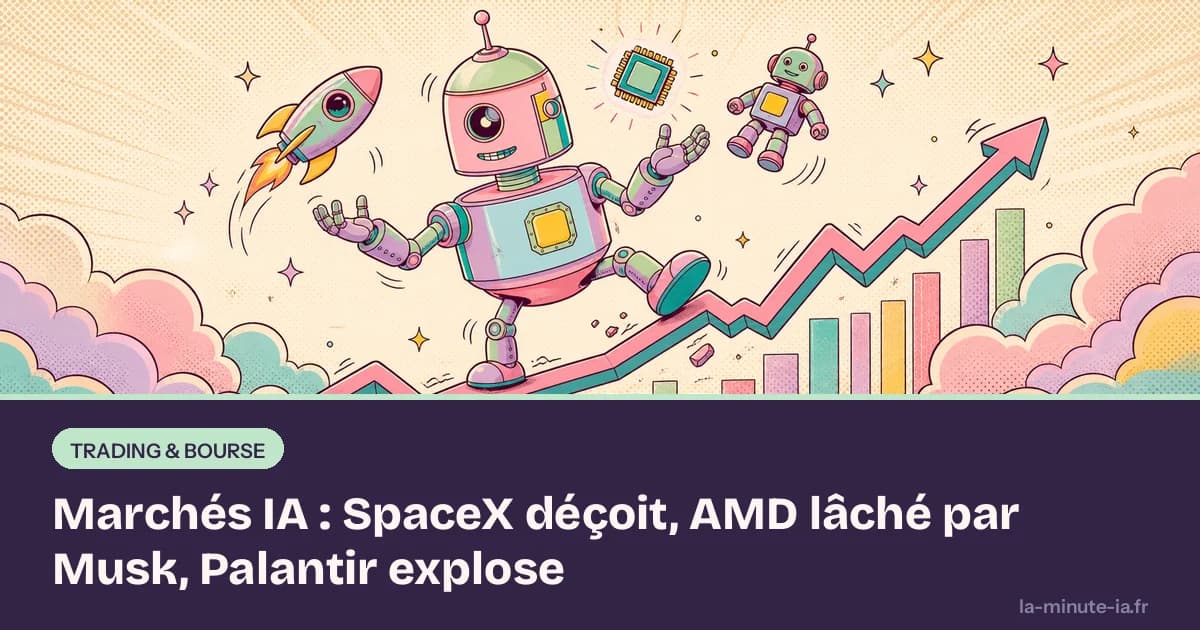 Marchés IA : SpaceX déçoit, AMD lâché par Musk, Palantir explose