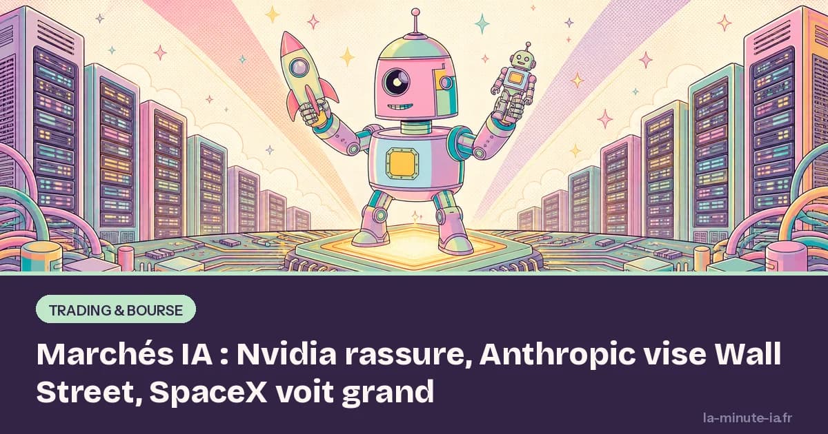 Marchés IA : Nvidia rassure, Anthropic vise Wall Street, SpaceX voit grand