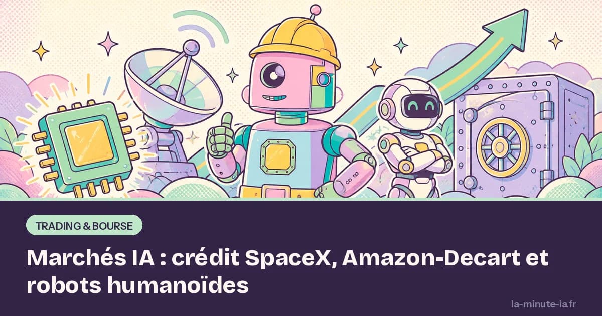 Marchés IA : crédit SpaceX, Amazon-Decart et robots humanoïdes
